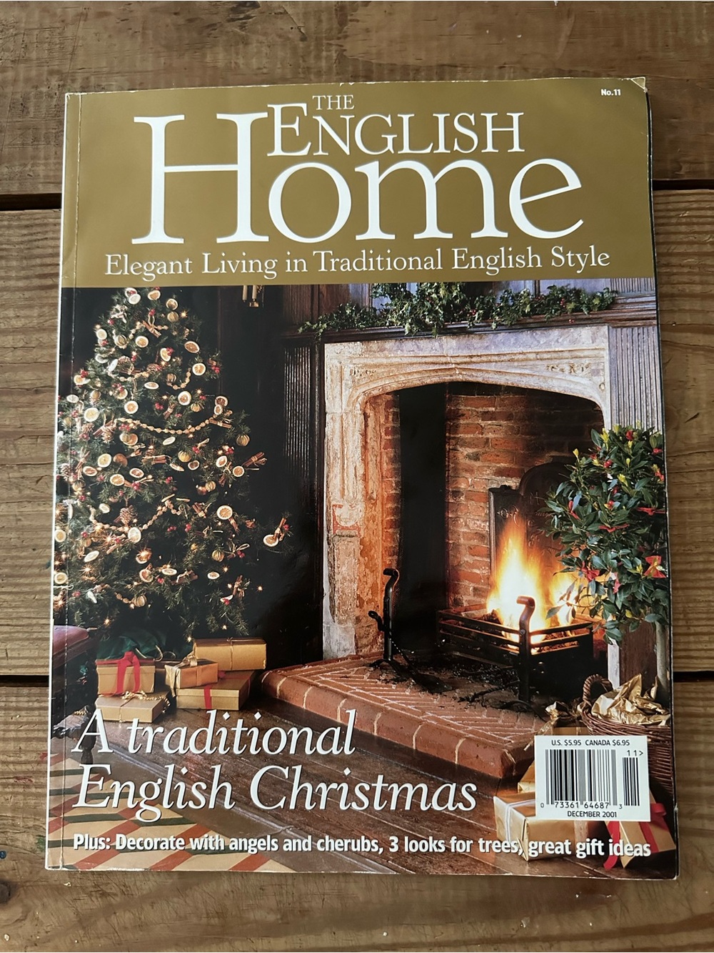 English Home magazine vintage December 2001 Christmas home decor Cottagecore